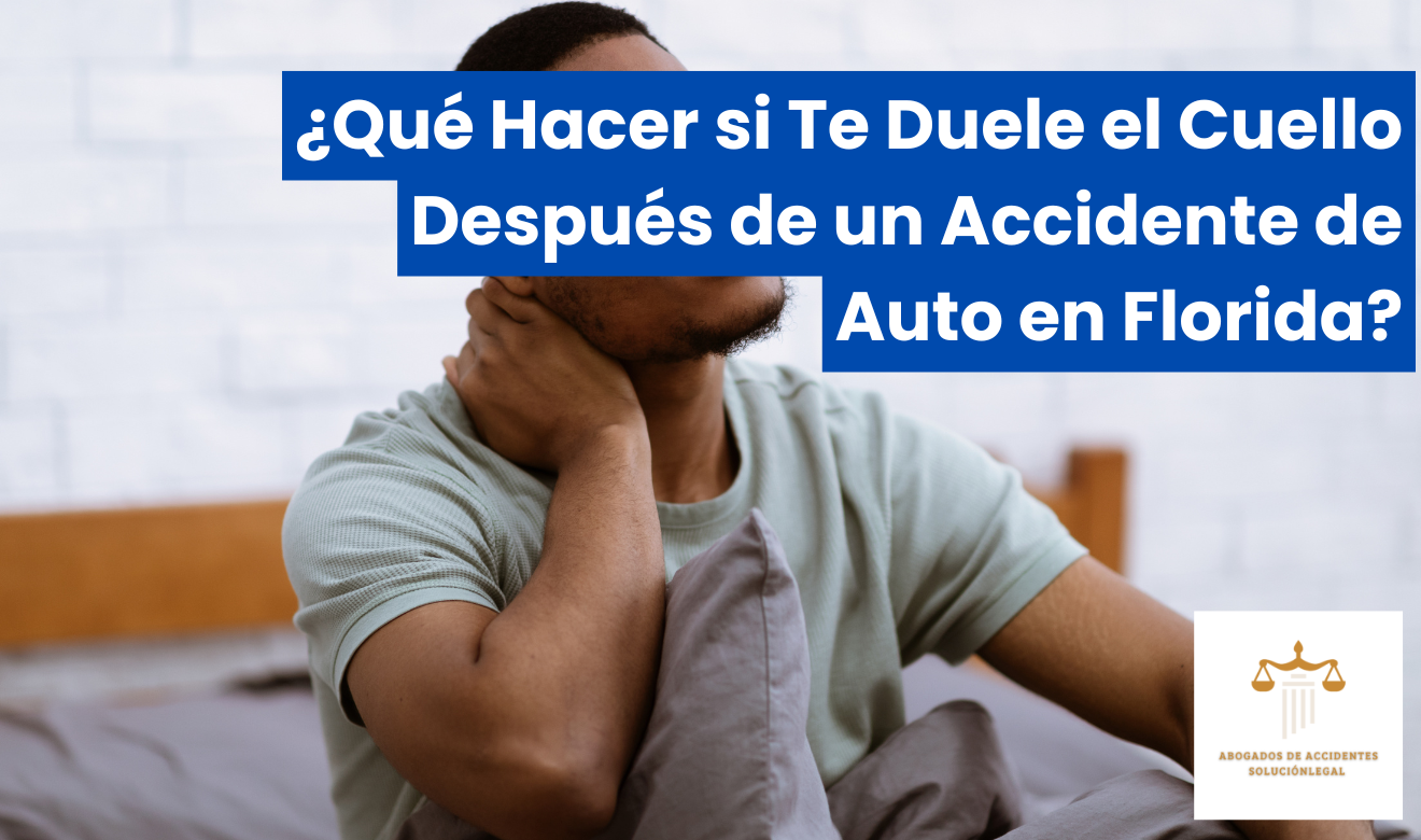 me duele el cuello después de un accidente de auto