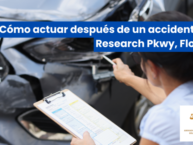Cómo actuar después de un accidente en Research Pkwy, Florida
