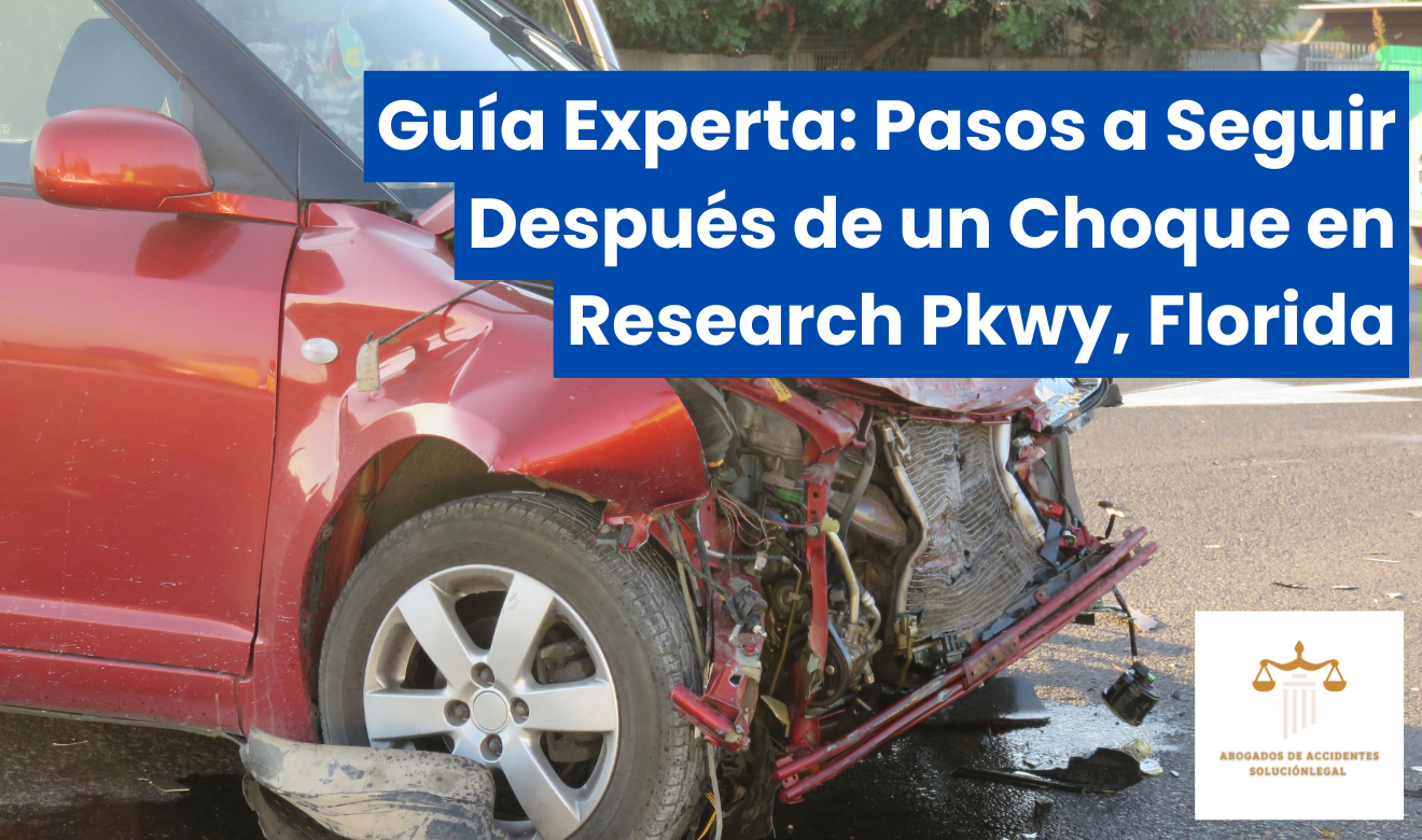 qué hacer después de un choque en Research Pkwy
