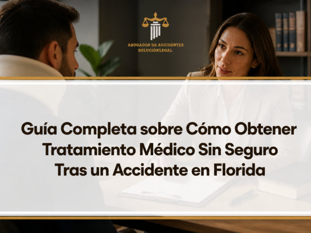 Guía Completa sobre Cómo Obtener Tratamiento Médico Sin Seguro Tras un Accidente en Florida